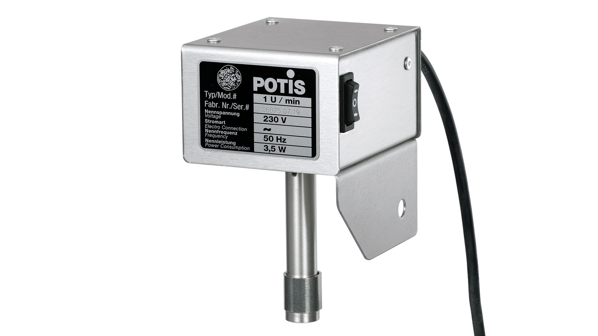 POTIS Motorantrieb (50Hz/230V) ohne Schiebemuffe